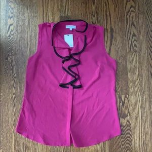 NWT Calvin Klein Sz S hot pink blouse
